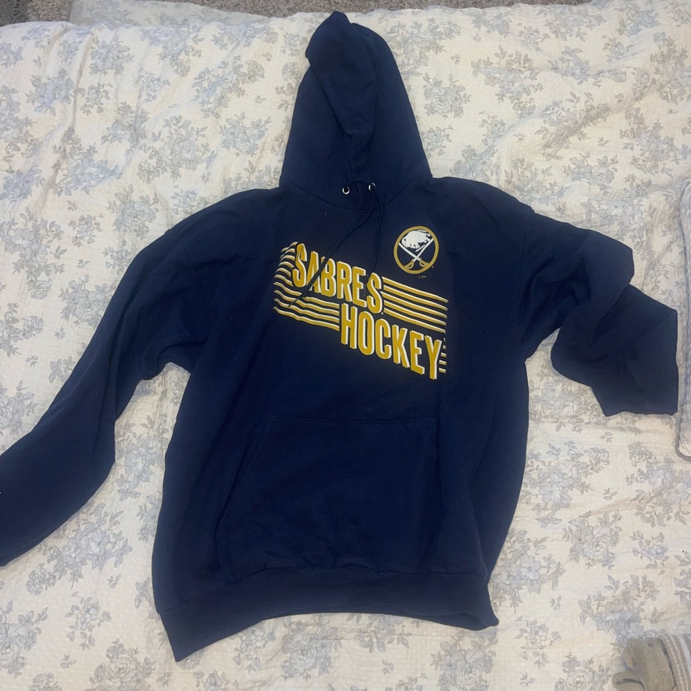 NHL Sabres Navy and Gold Hoodie